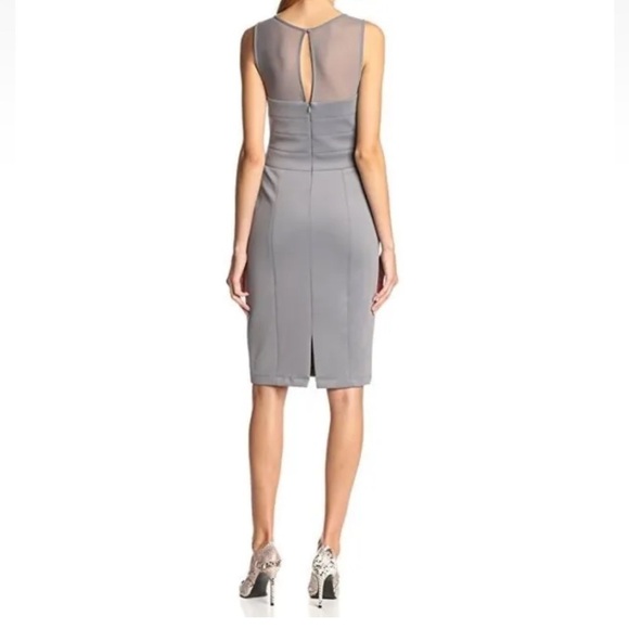 New Jessica Simpson Womens Gray Sleeveless Scoop Neck Panel Sheath Dress 14 BNWT - Picture 7 of 7